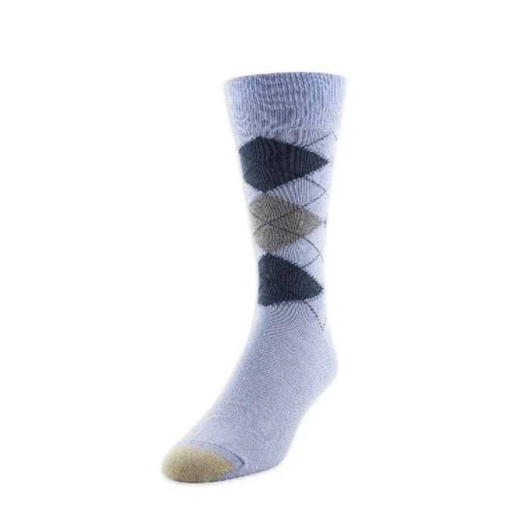 Gold Toe 12 Pair Mens Crew‎ Socks AquaFX Sz 6-12.5 Assorted Colors Casual Argyle